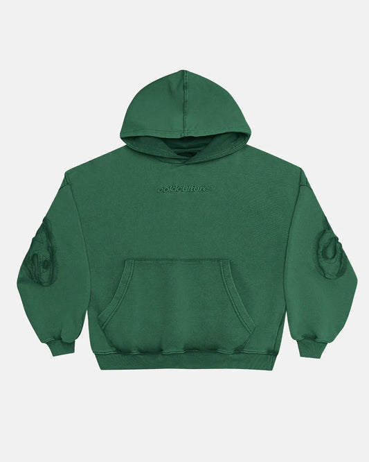 DISTRESS CURVED HOODIE