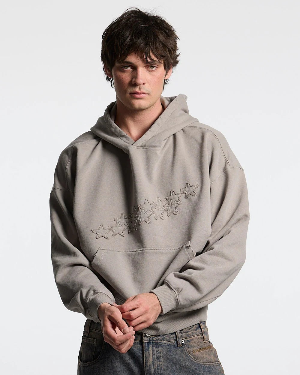 DISTRESS STARS HOODIE – Cold Culture