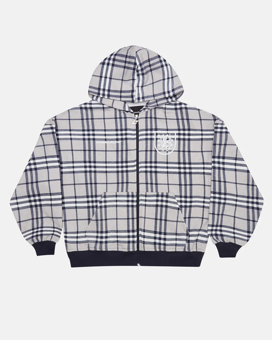 GRID ZIP HOODIE