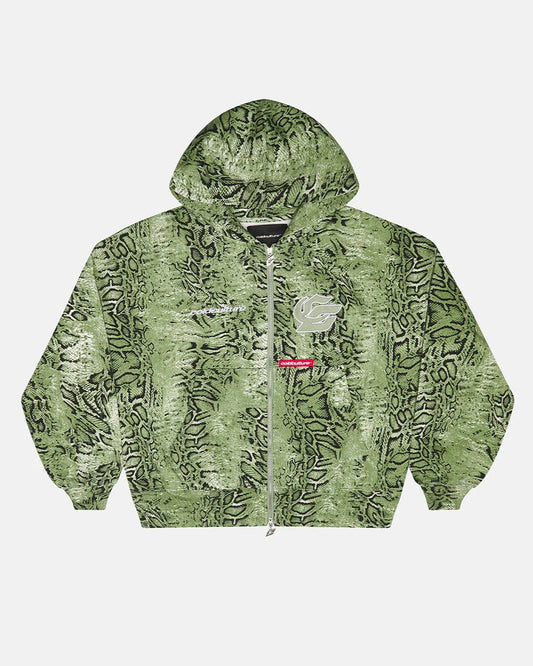 SNAKE ZIP HOODIE
