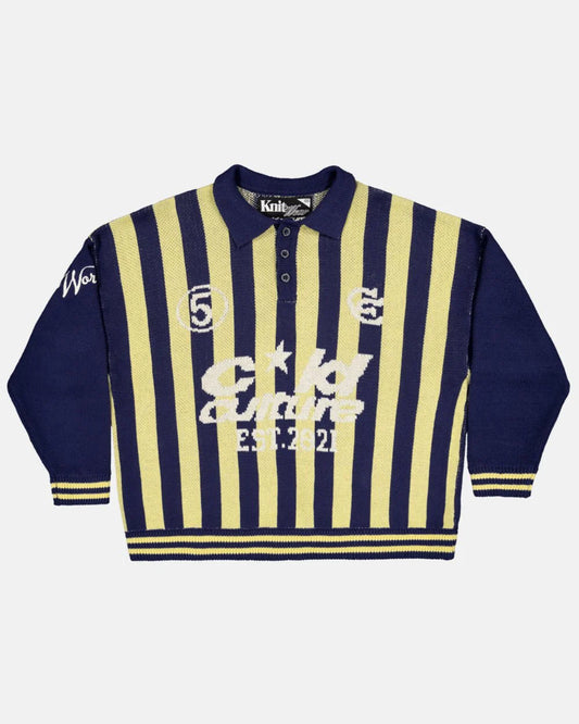 STRUCTURE COLLAR SWEATSHIRT KNIT