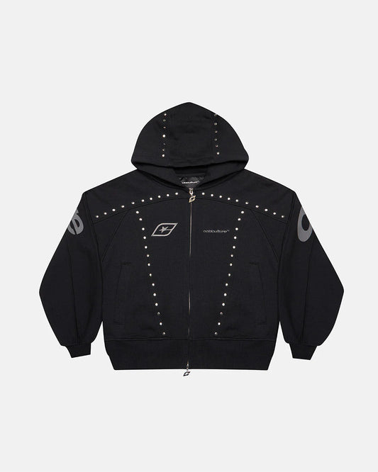 STUD ZIP HOODIE